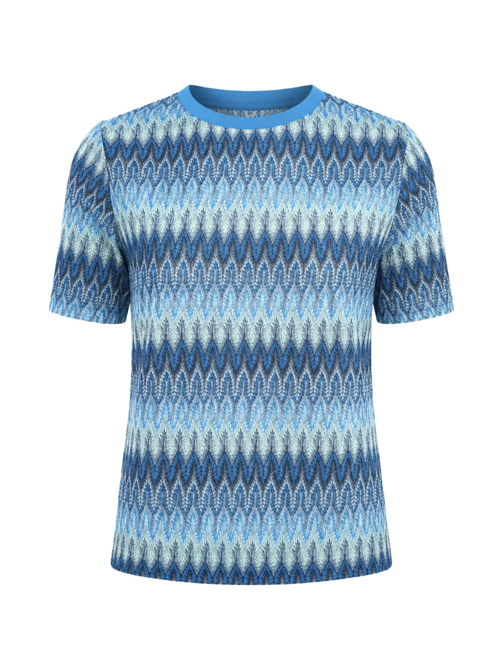 Derhy Cannelle geometric-knit T-shirt