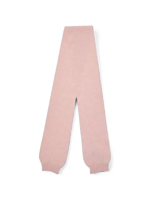 NANAN ribbed-trim knit scarf