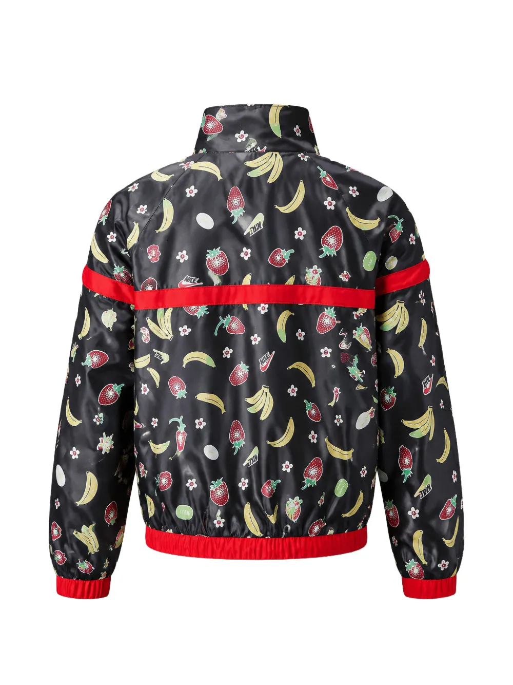 Nike Geweven jack met fruitprint Zwart