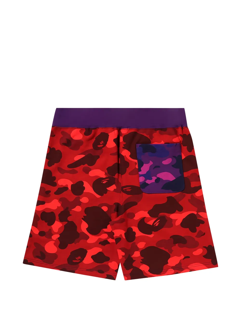 A BATHING APE Trainingsshorts met camouflageprint Blauw