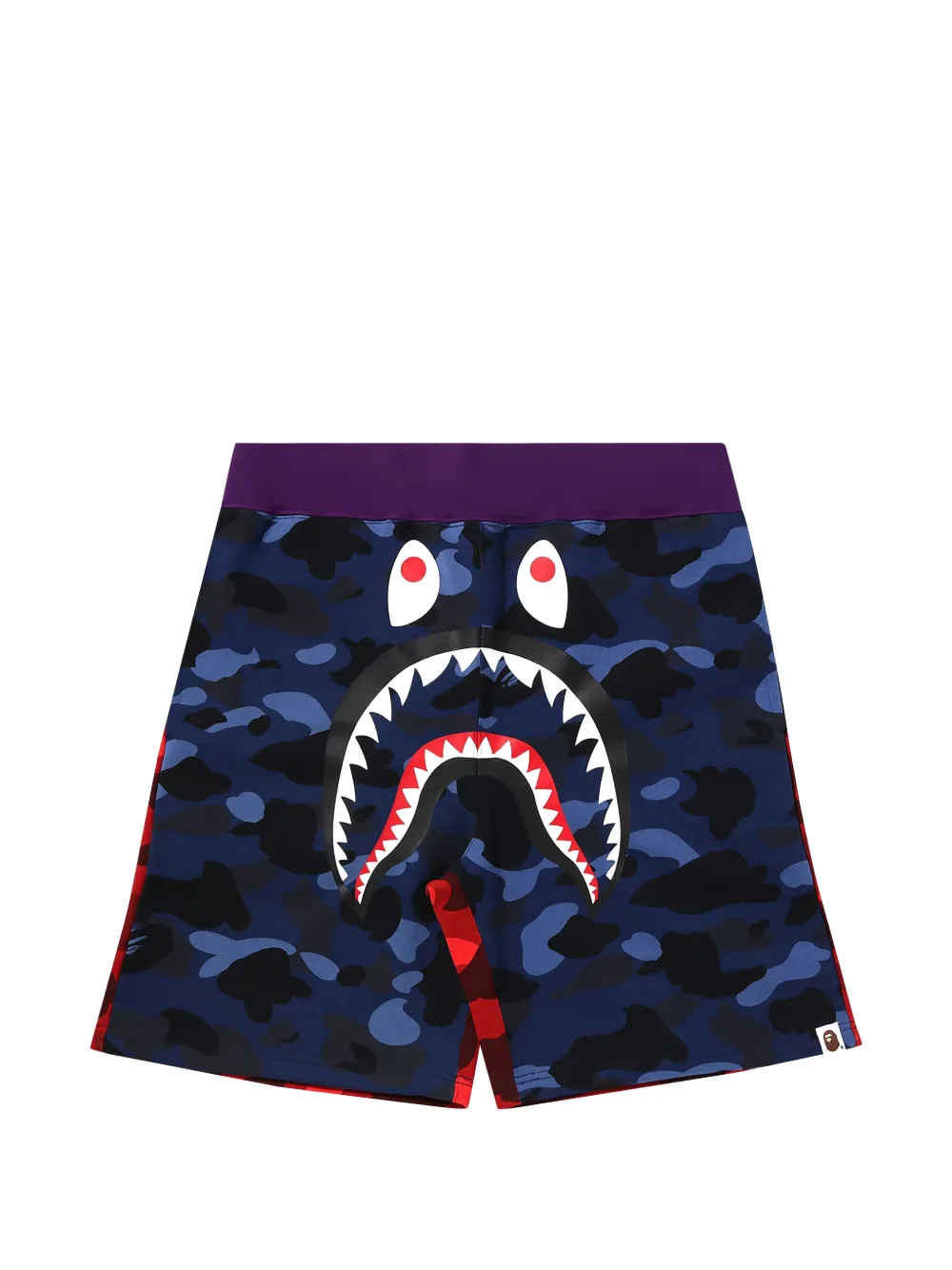 A BATHING APE® camouflage-pattern track shorts