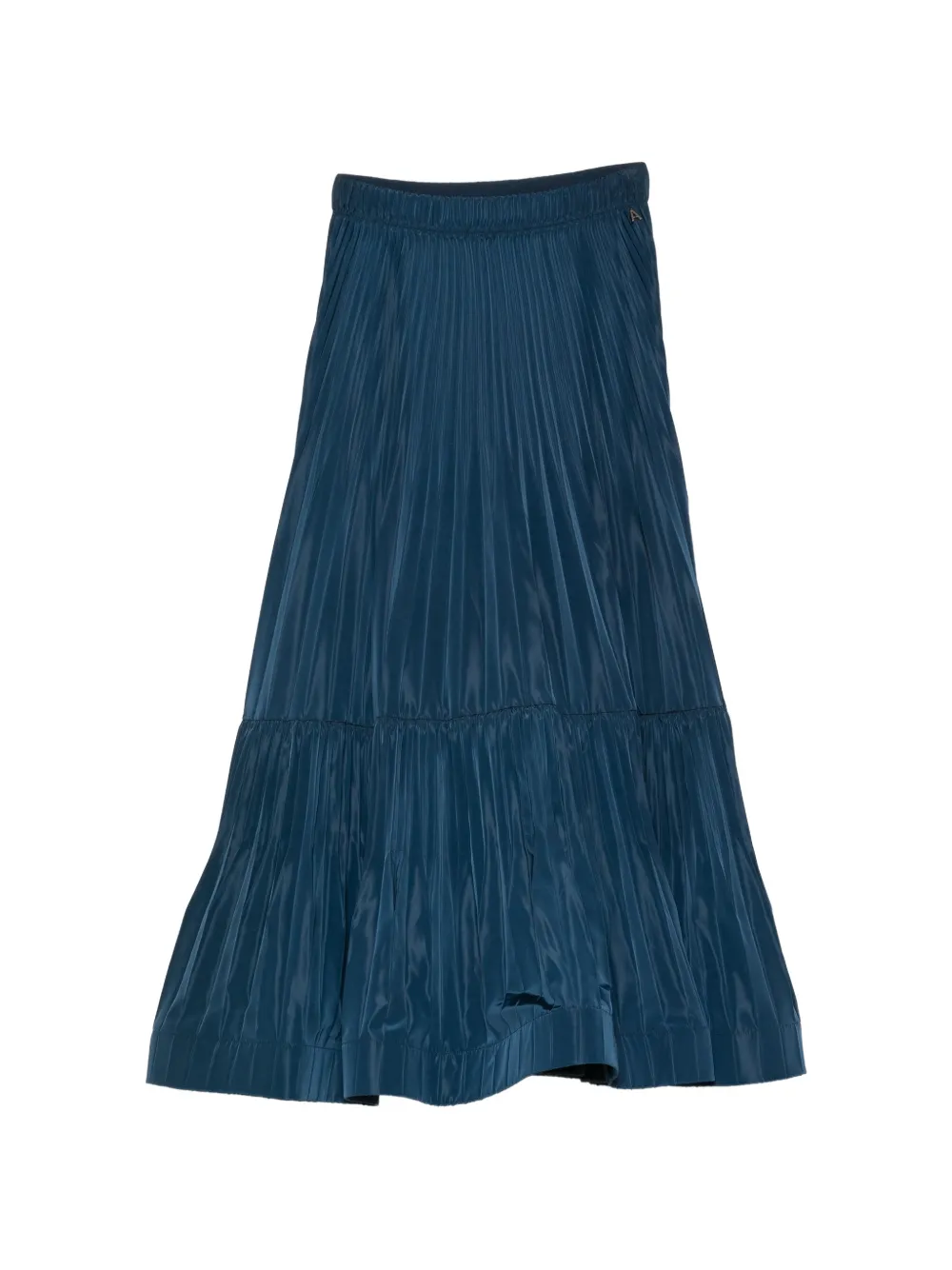 TWINSET pleated tiered midi skirt - Bleu