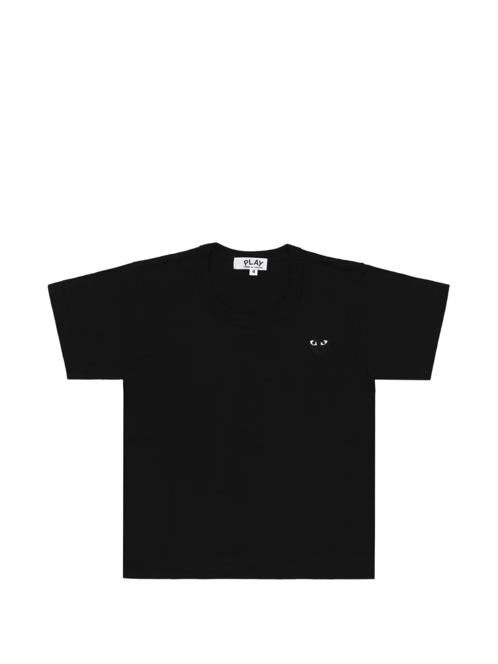 Comme Des Garçons Play Kids heart-patch T-shirt - Nero