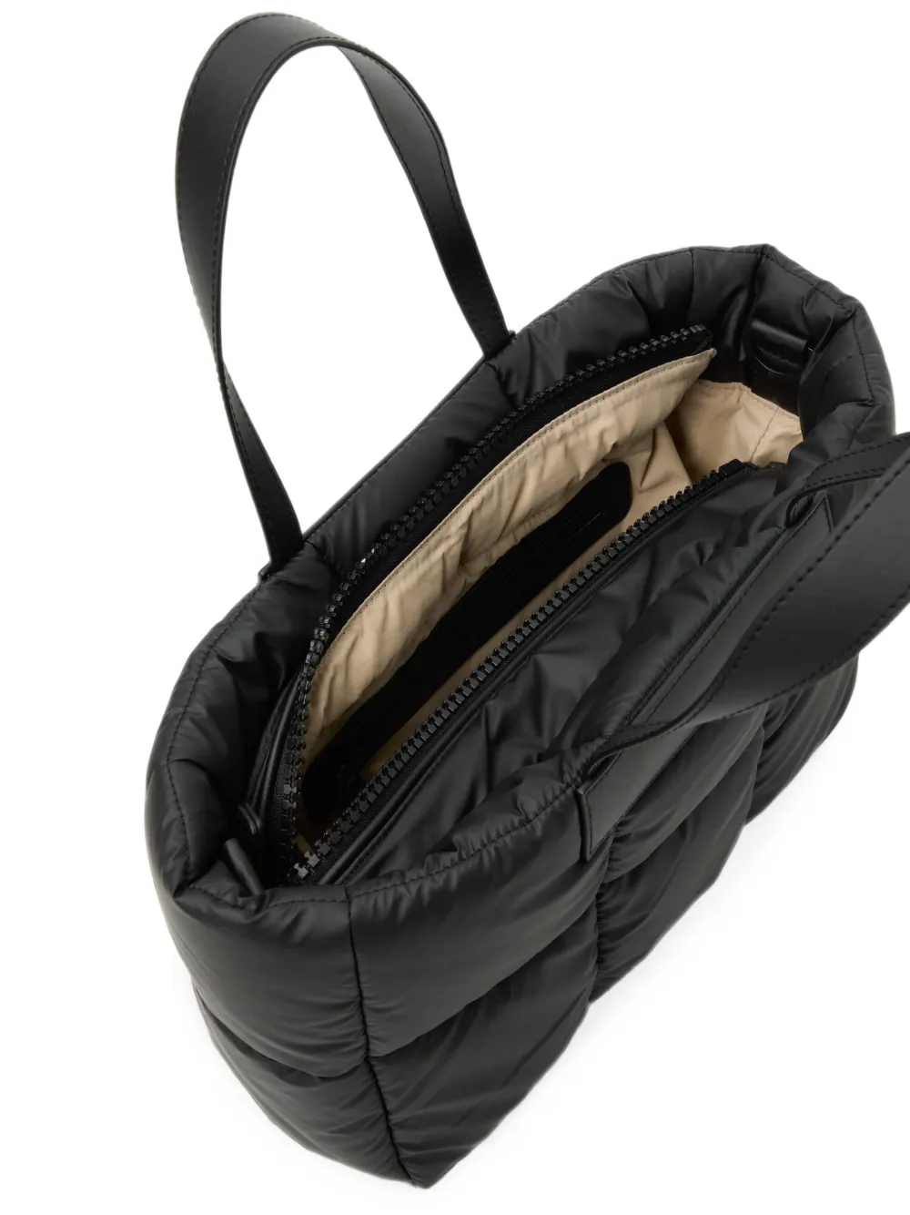 VeeCollective Porter Marche gewatteerde shopper Zwart