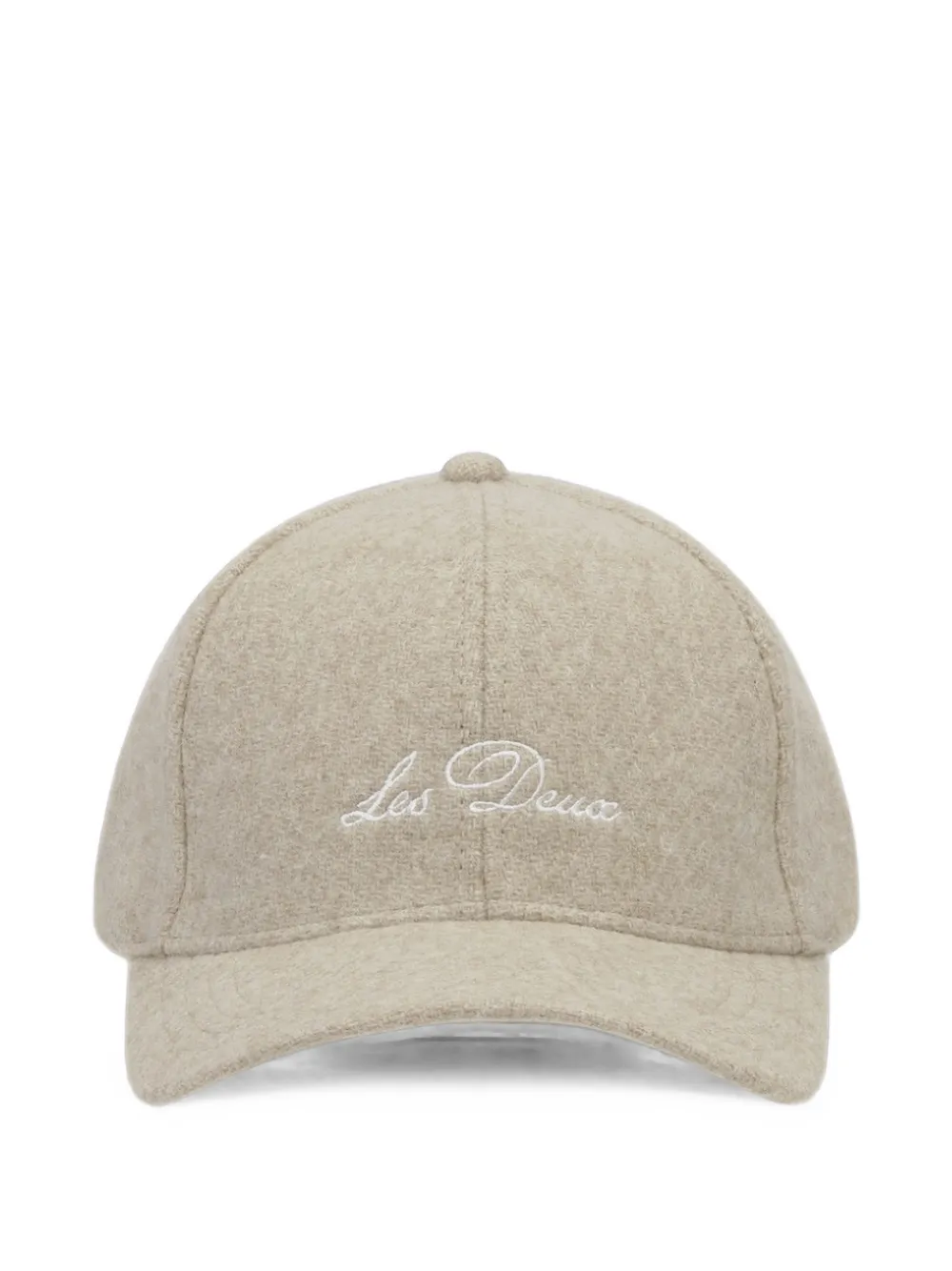 Les Deux Signature logo-embroidered wool baseball cap - Toni neutri