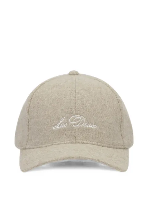 Les Deux Signature logo-embroidered wool baseball cap