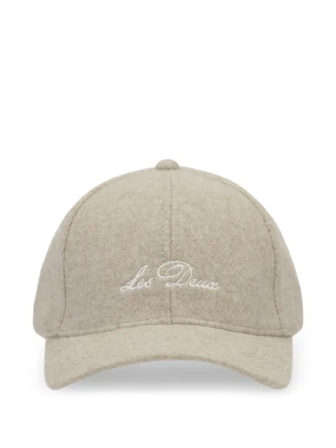 Les Deux Signature logo-embroidered wool baseball cap