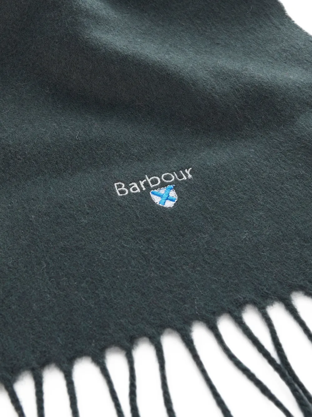 Barbour lambswool scarf Groen