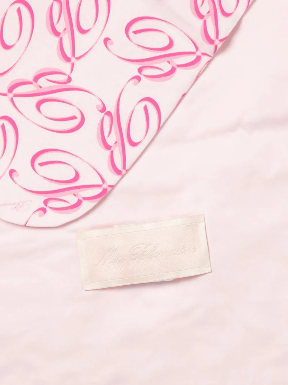 Miss Blumarine Sjaal met logoprint Roze