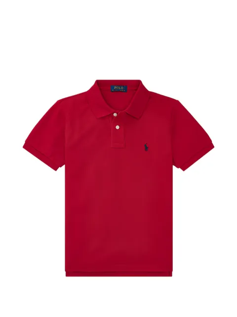 POLO RALPH LAUREN KIDS logo-embroidered cotton polo shirt
