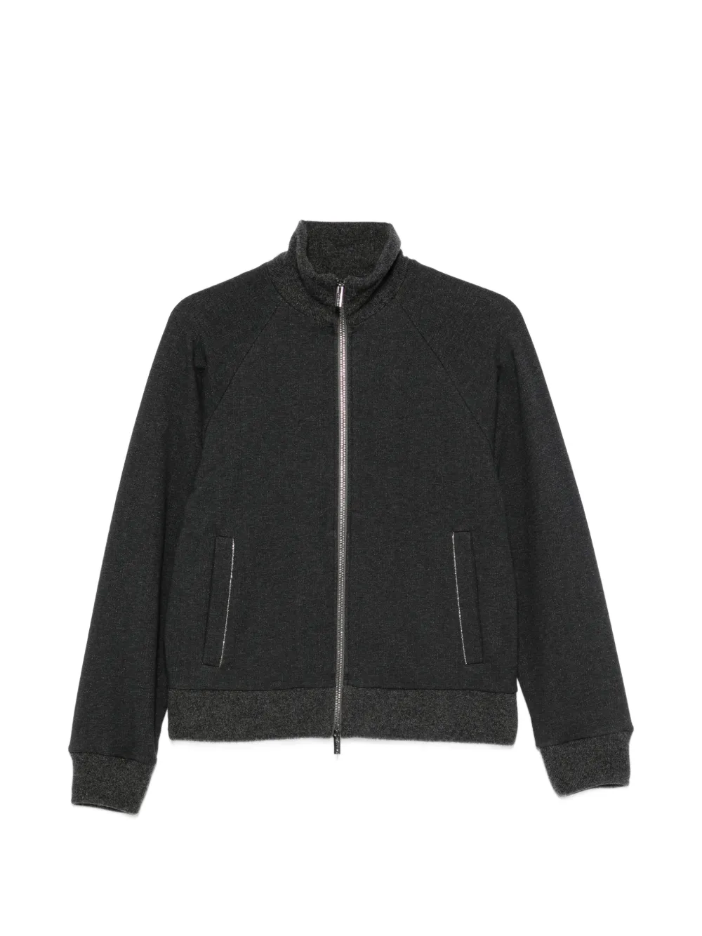 Peserico zip-up raglan-sleeve sweater
