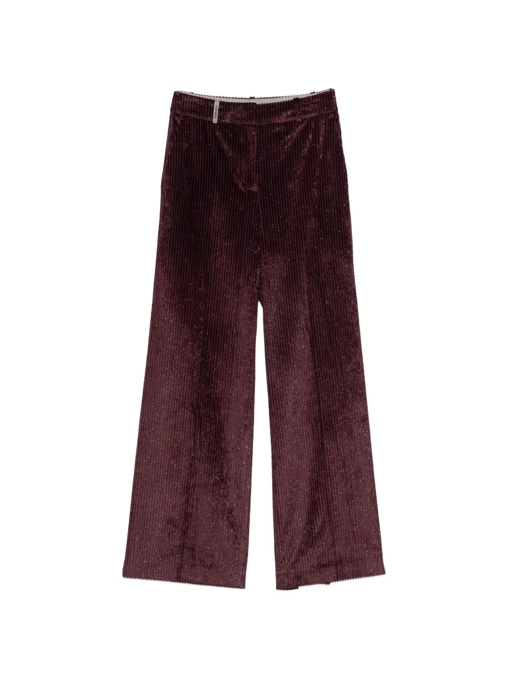 Peserico glitter-effect corduroy straight trousers