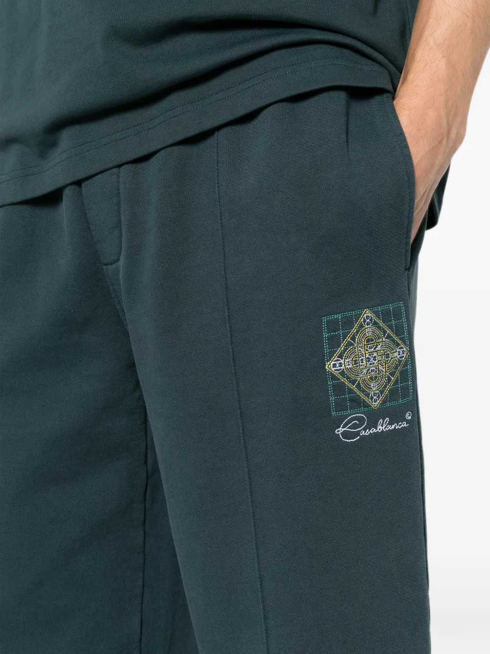 Casablanca Trainingsbroek met logoprint Groen