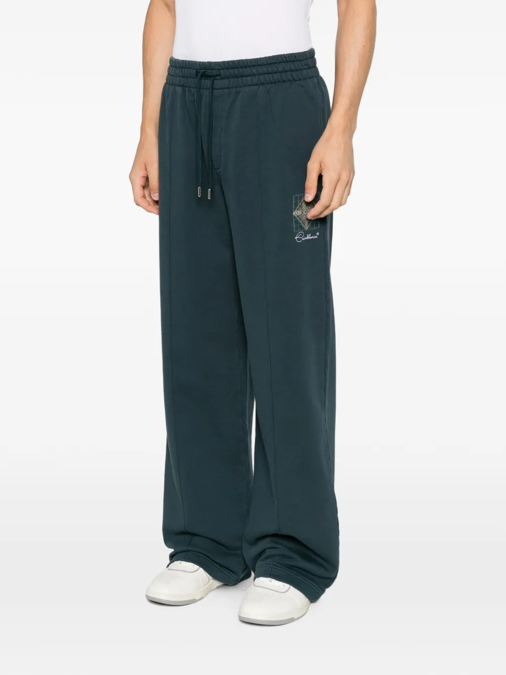 Casablanca Trainingsbroek met logoprint Groen