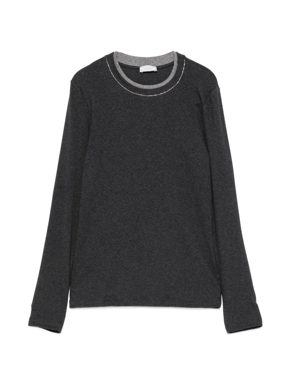 Peserico bead-embellished long-sleeve T-shirt