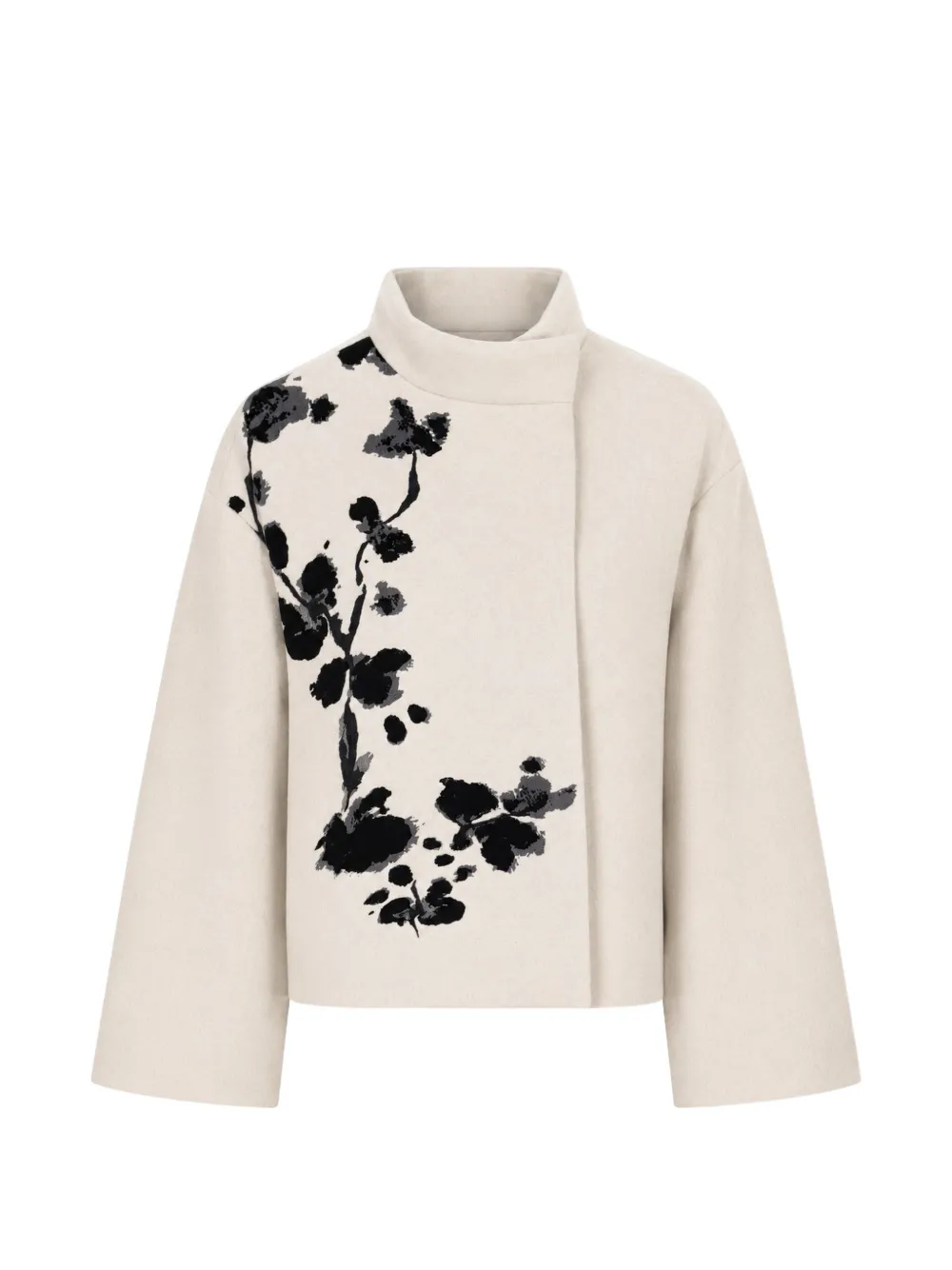 PSOPHIA floral-print funnel-neck jacket