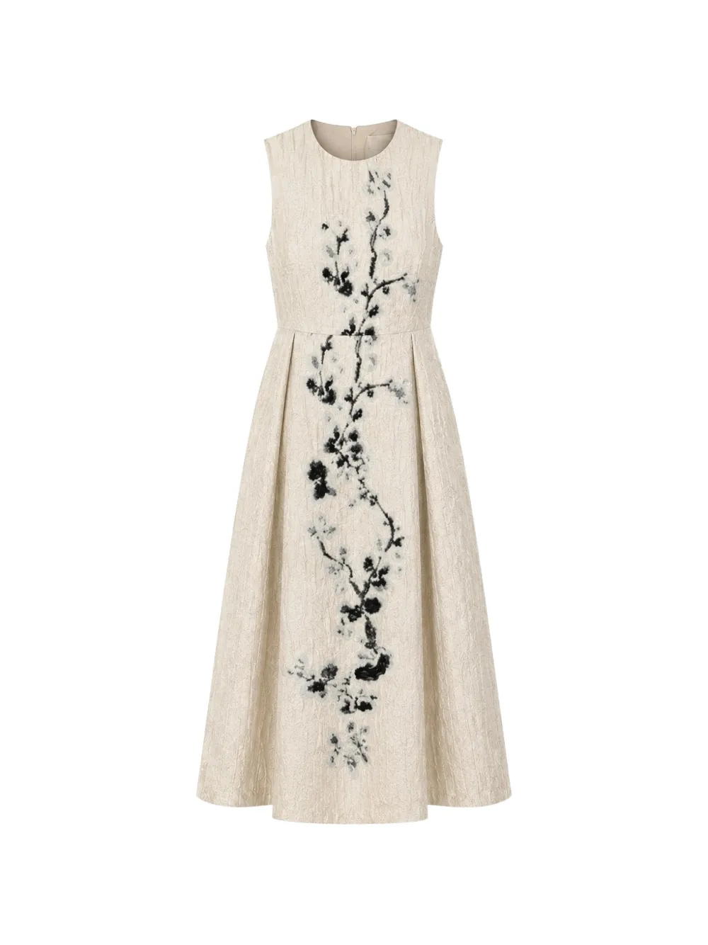 PSOPHIA floral-embroidered jacquard midi dress