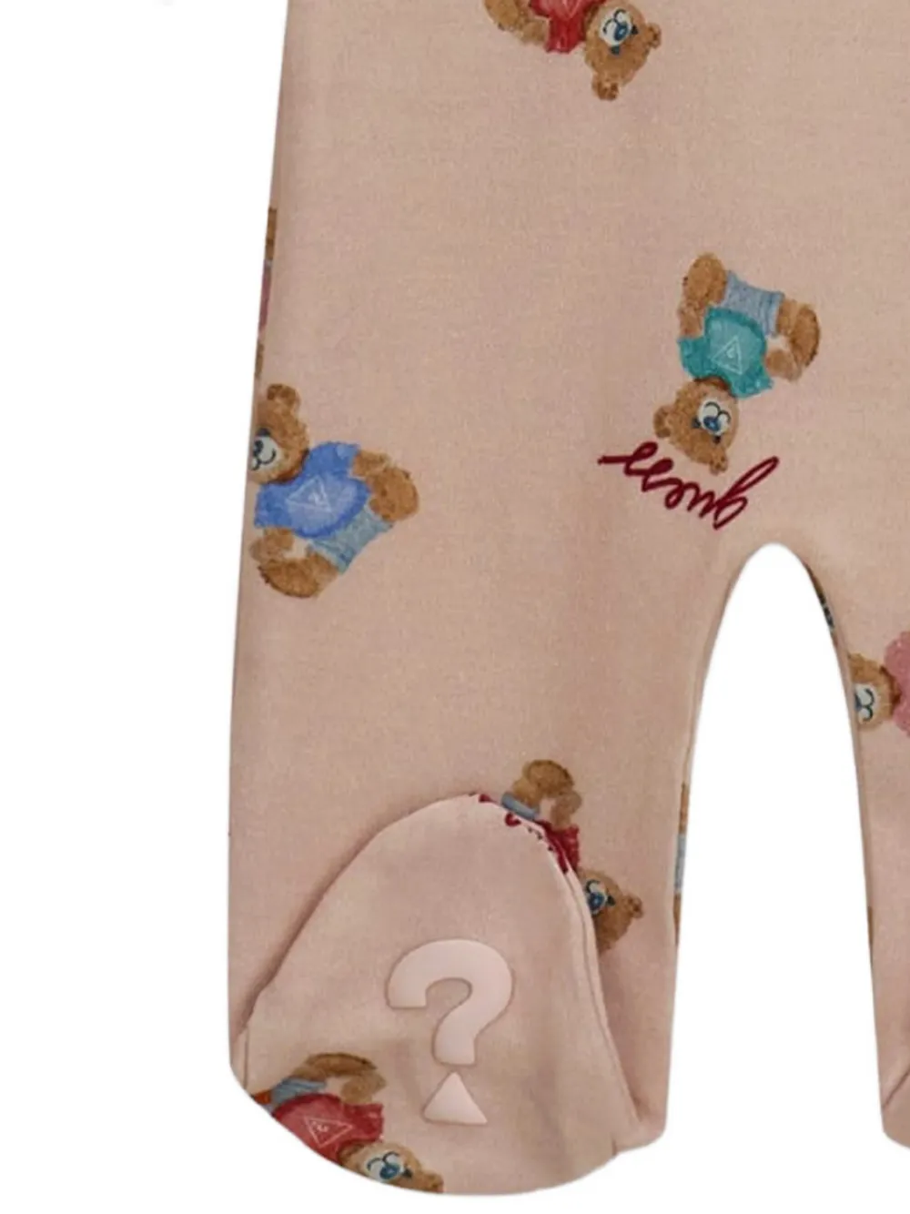 guess kids Slaappak met teddybeer-print en logo-patch Roze