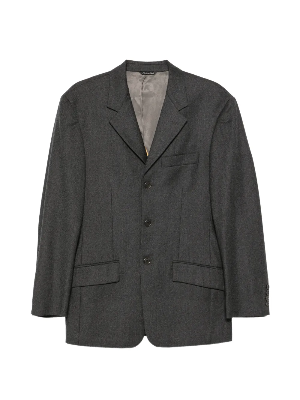 Moschino Pre-Owned blazer à revers crantés (années 1990) - Gris Moschino Pre-Owned blazer à revers crantés (années 1990) - Gris
