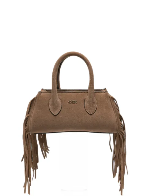 AMIRI micro fringed suede tote bag