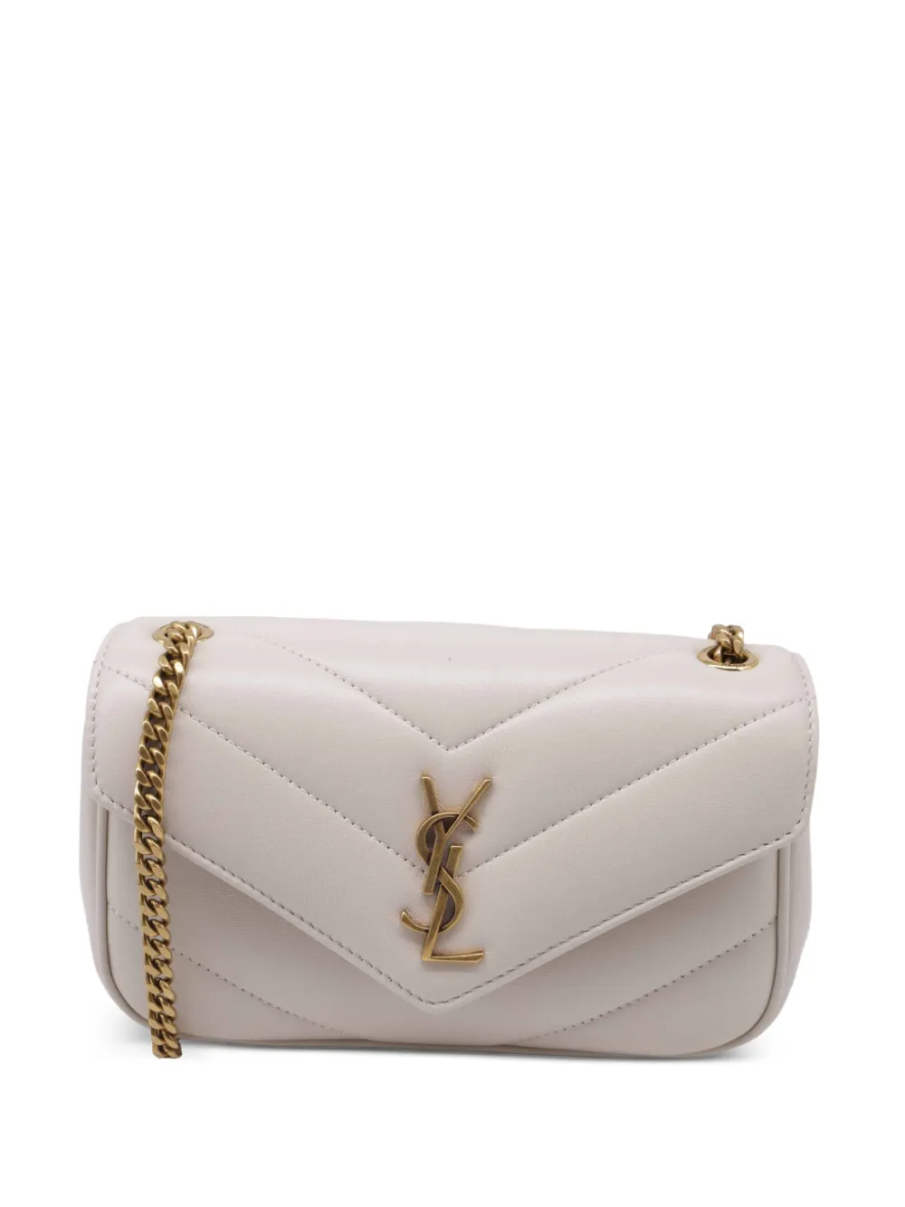 Saint Laurent Pre-Owned sac porté épaule Matelassé Loulou - Tons neutres