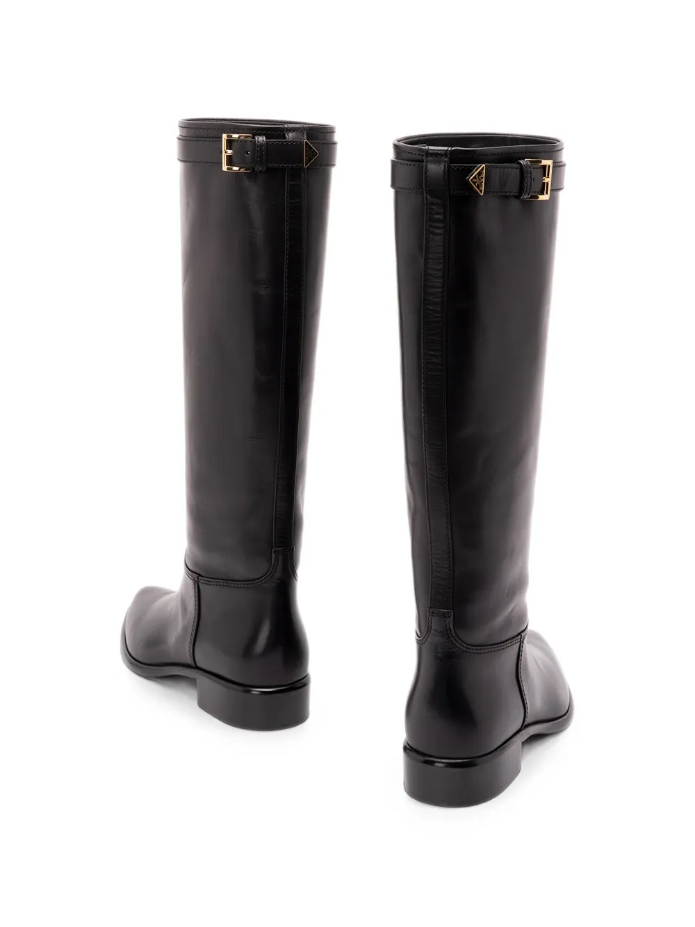 Prada Leren laarzen Zwart
