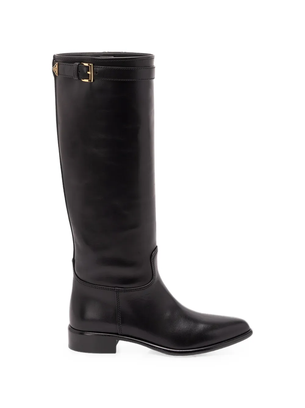 Prada Leren laarzen Zwart