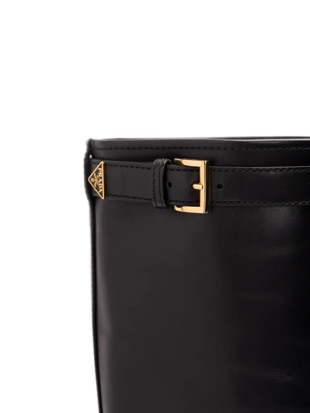 Prada Leren laarzen Zwart