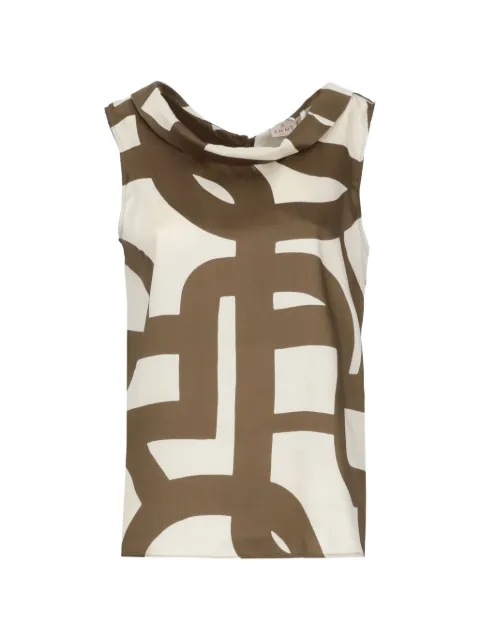 EMME top con estampado geométrico