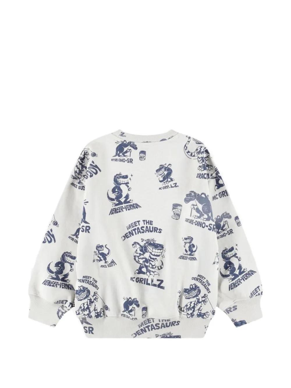 Molo Mar sweater met dinosaurus-print Beige