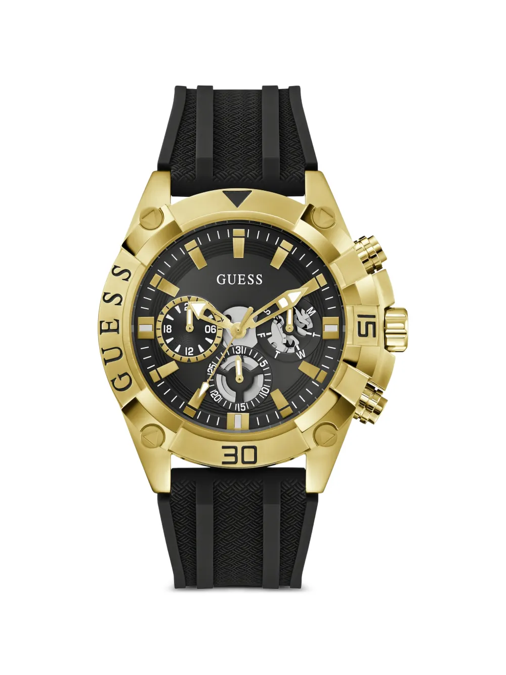 GUESS USA black gold-tone analog watch - Nero