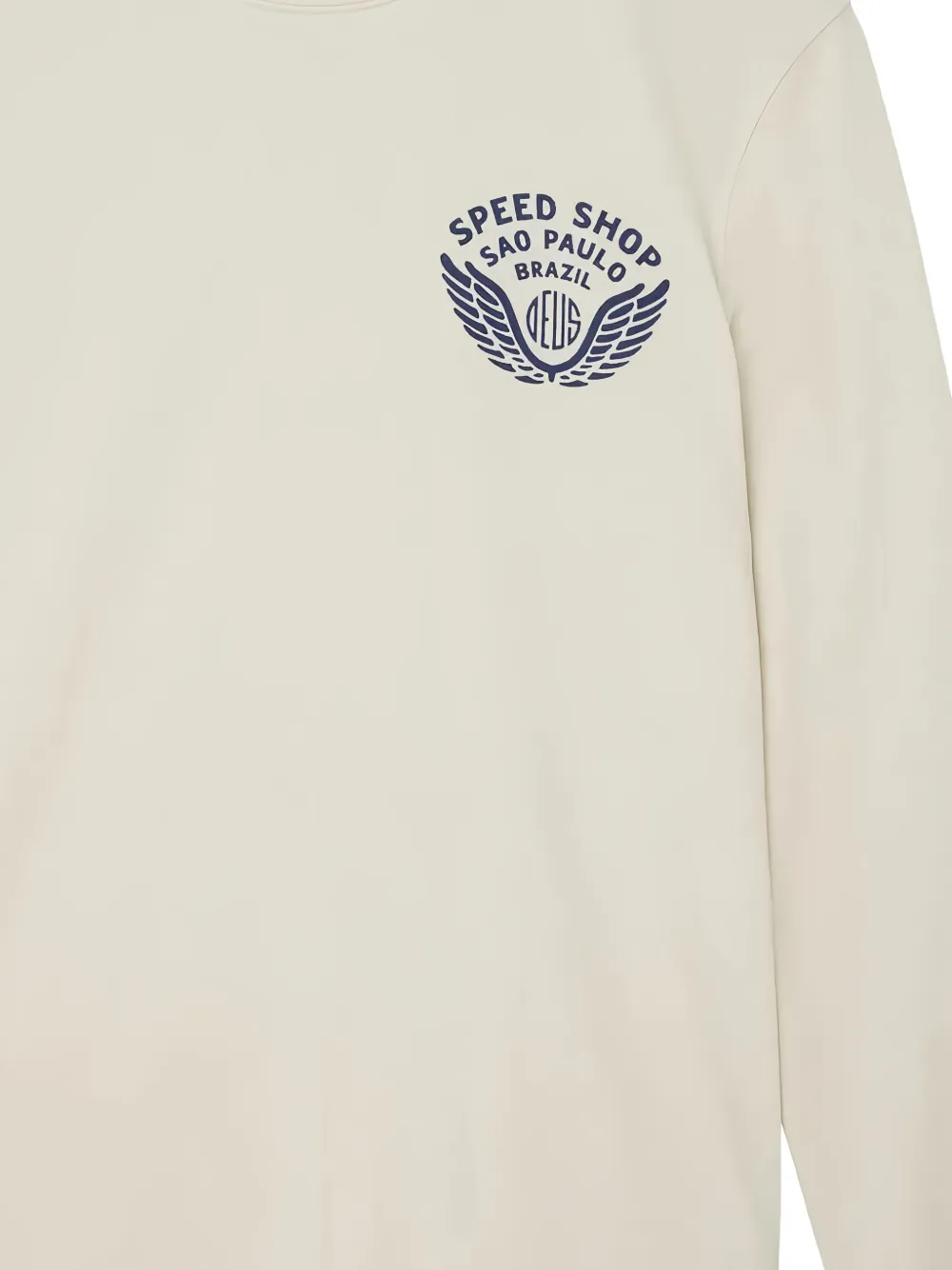 Deus Ex Machina Munificence sweater met ronde hals en grafische print Beige