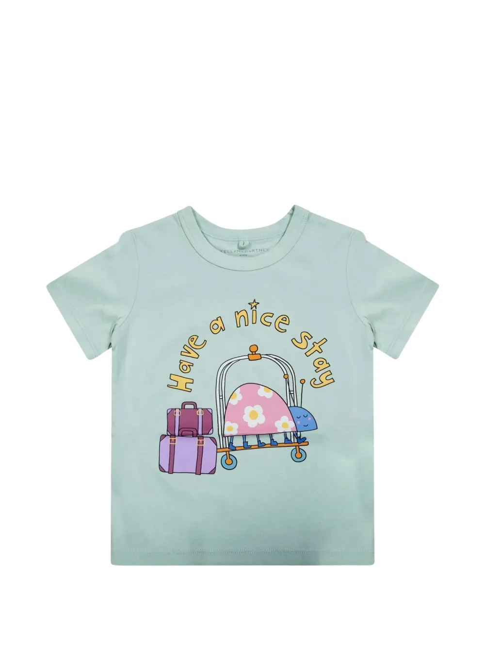 Stella McCartney Kids graphic-print T-shirt - Verde