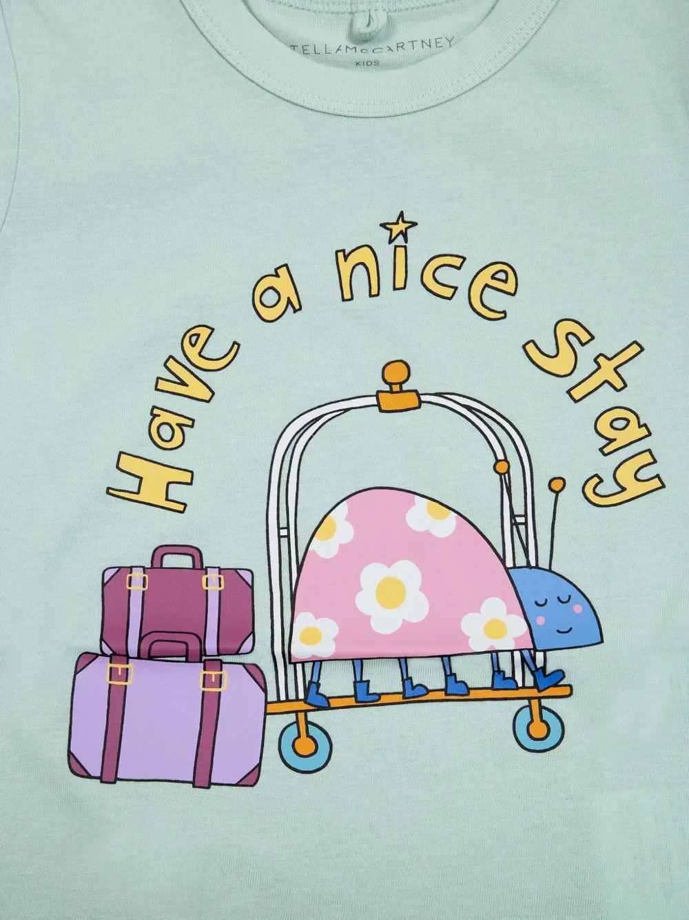 Stella McCartney Kids graphic-print T-shirt Groen