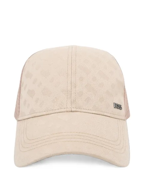 BOSS mesh-panelled logo-plaque baseball cap