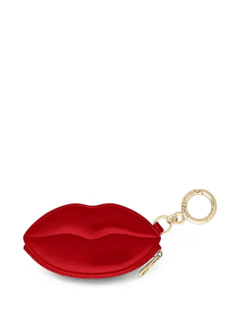 AIGNER lips-motif patent-finish keyring