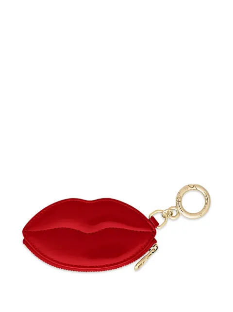 AIGNER lips-motif patent-finish keyring