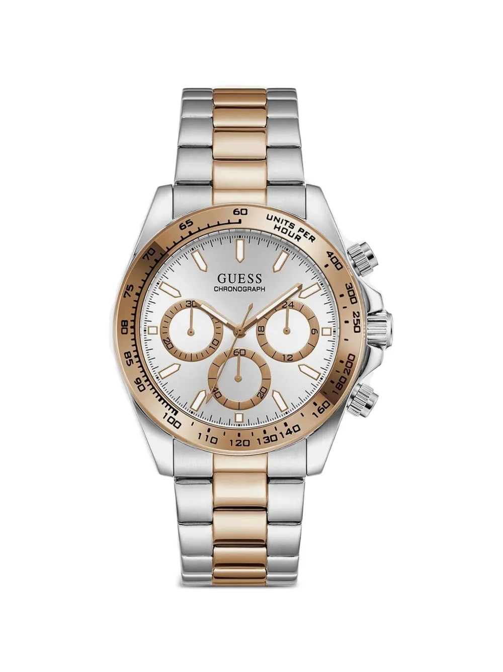 GUESS USA Arthur 2-tone analog watch - Argento