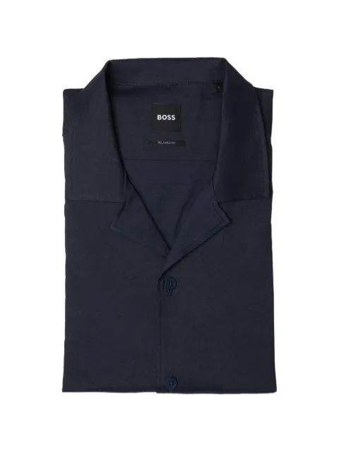 BOSS relaxed-fit camp-collar shirt