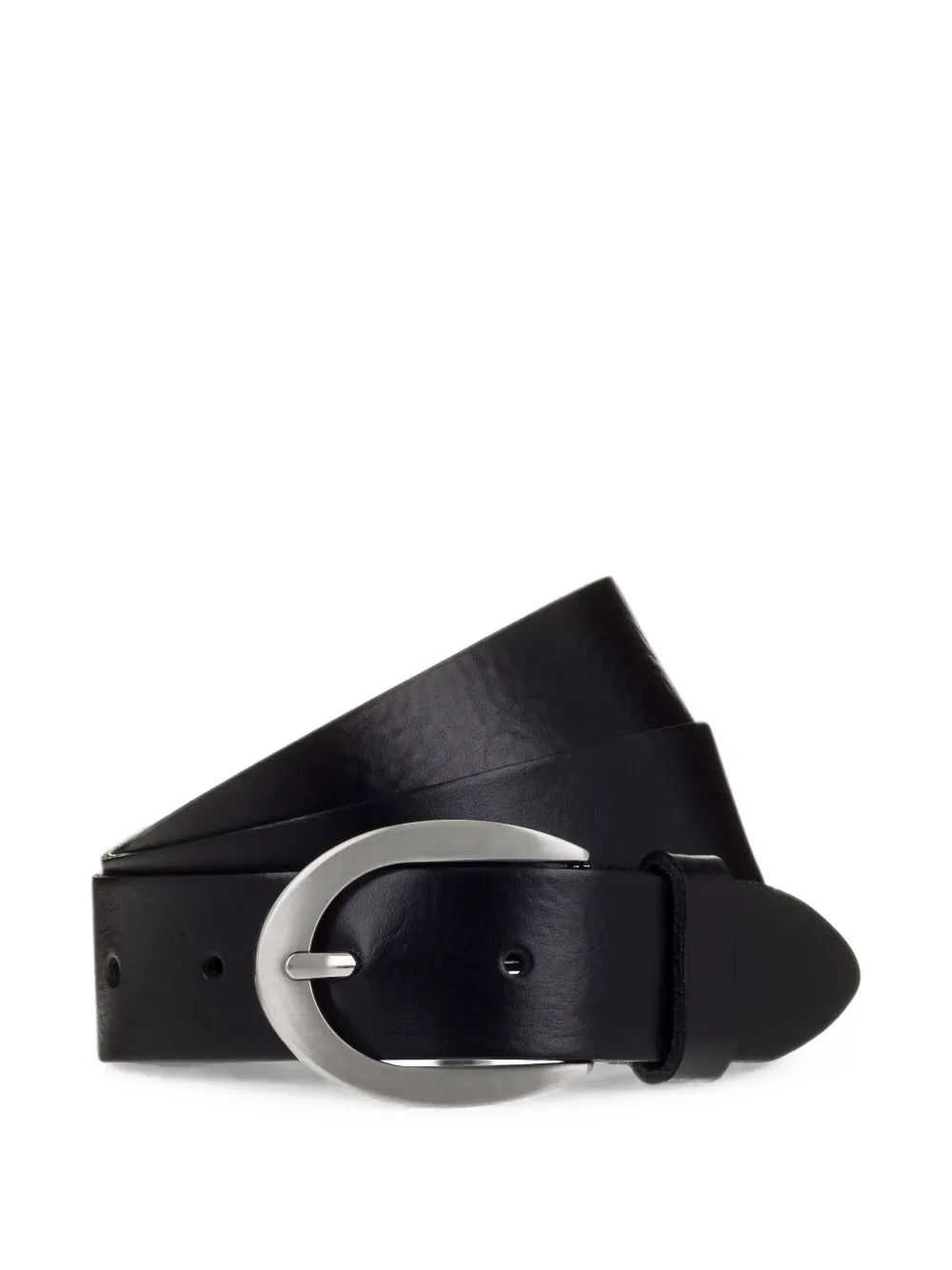 BGM LABEL buckle-fastening leather belt - Nero