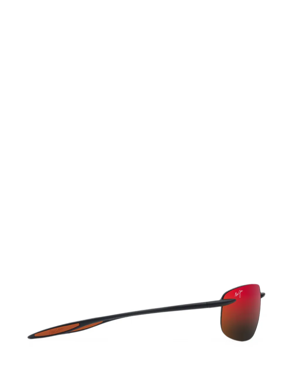 Maui Jim Ho'okipa Ultra zonnebril met rechthoekig montuur Zwart