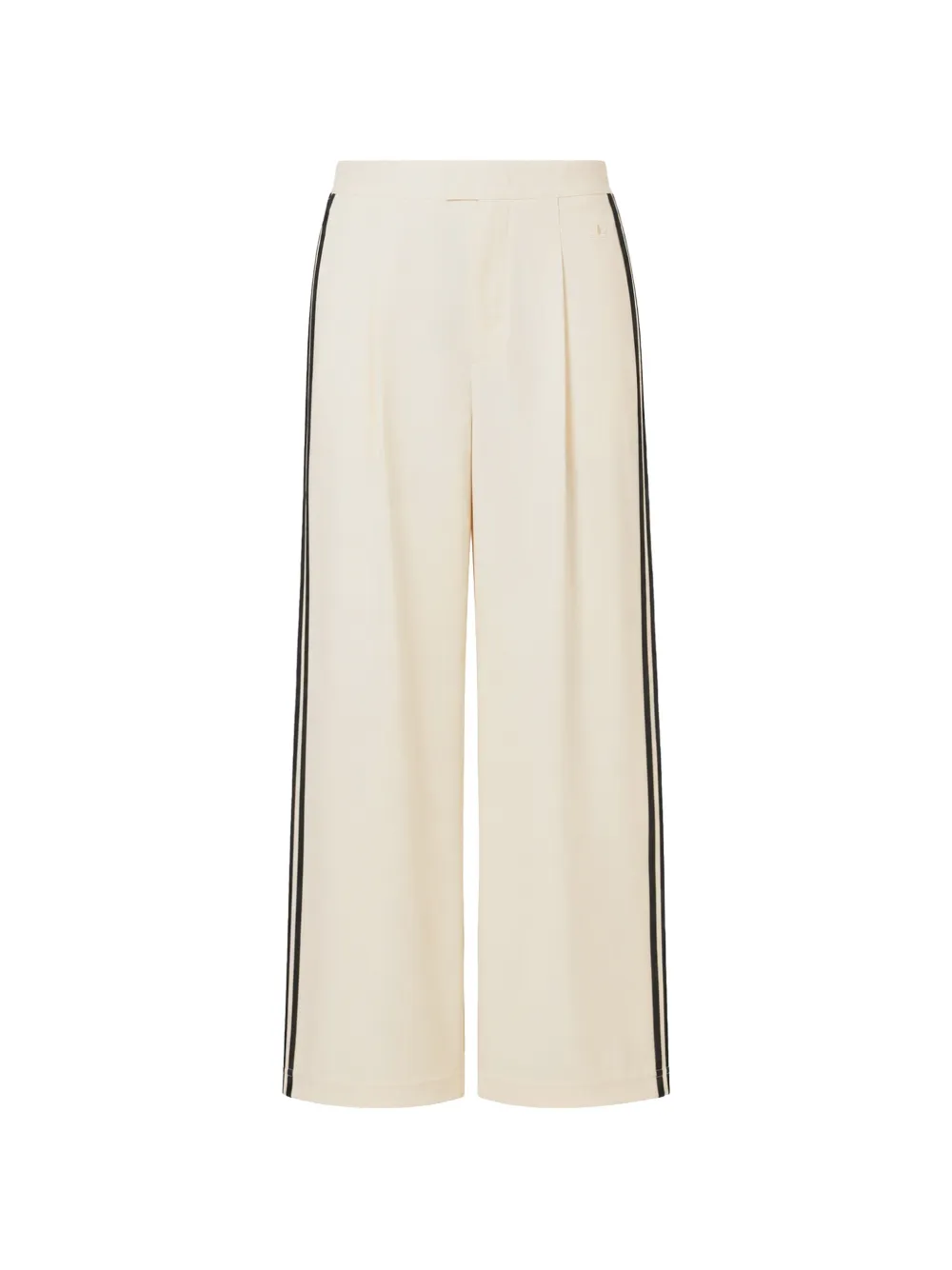 adidas x Wales Bonner side-stripe wide-leg trousers Beige