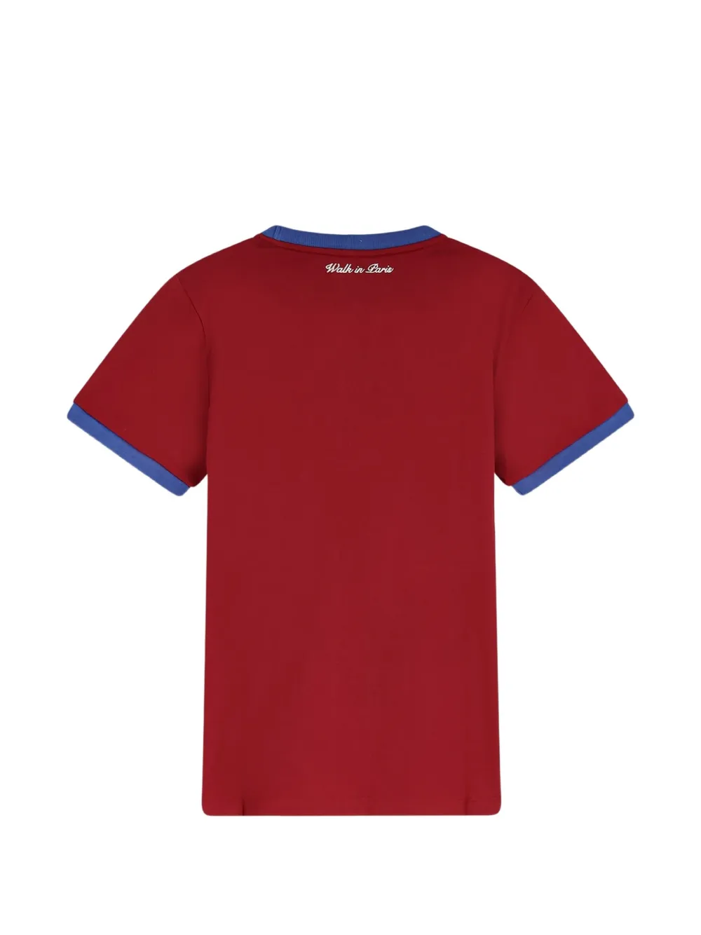 WALK IN PARIS T-shirt met logopatch Rood