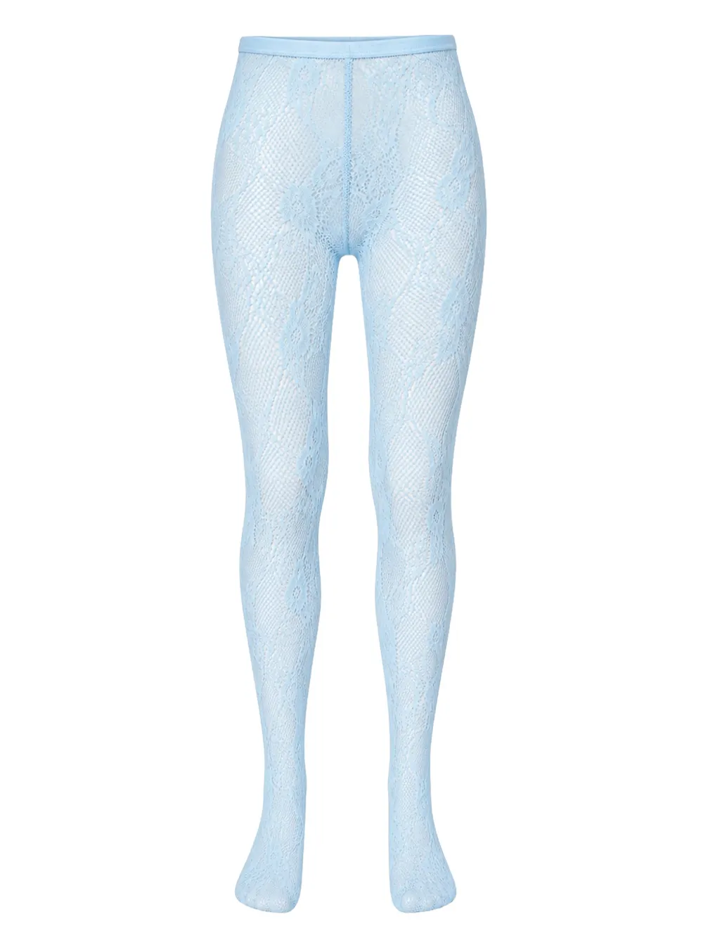 Swedish Stockings Rosa panty met kant Blauw