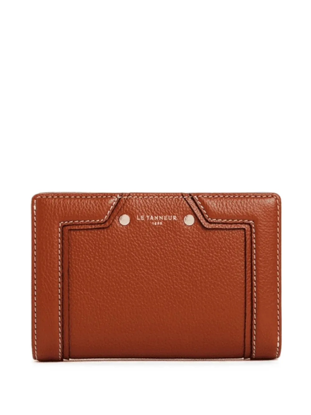 Le Tanneur grained leather wallet - Marrone