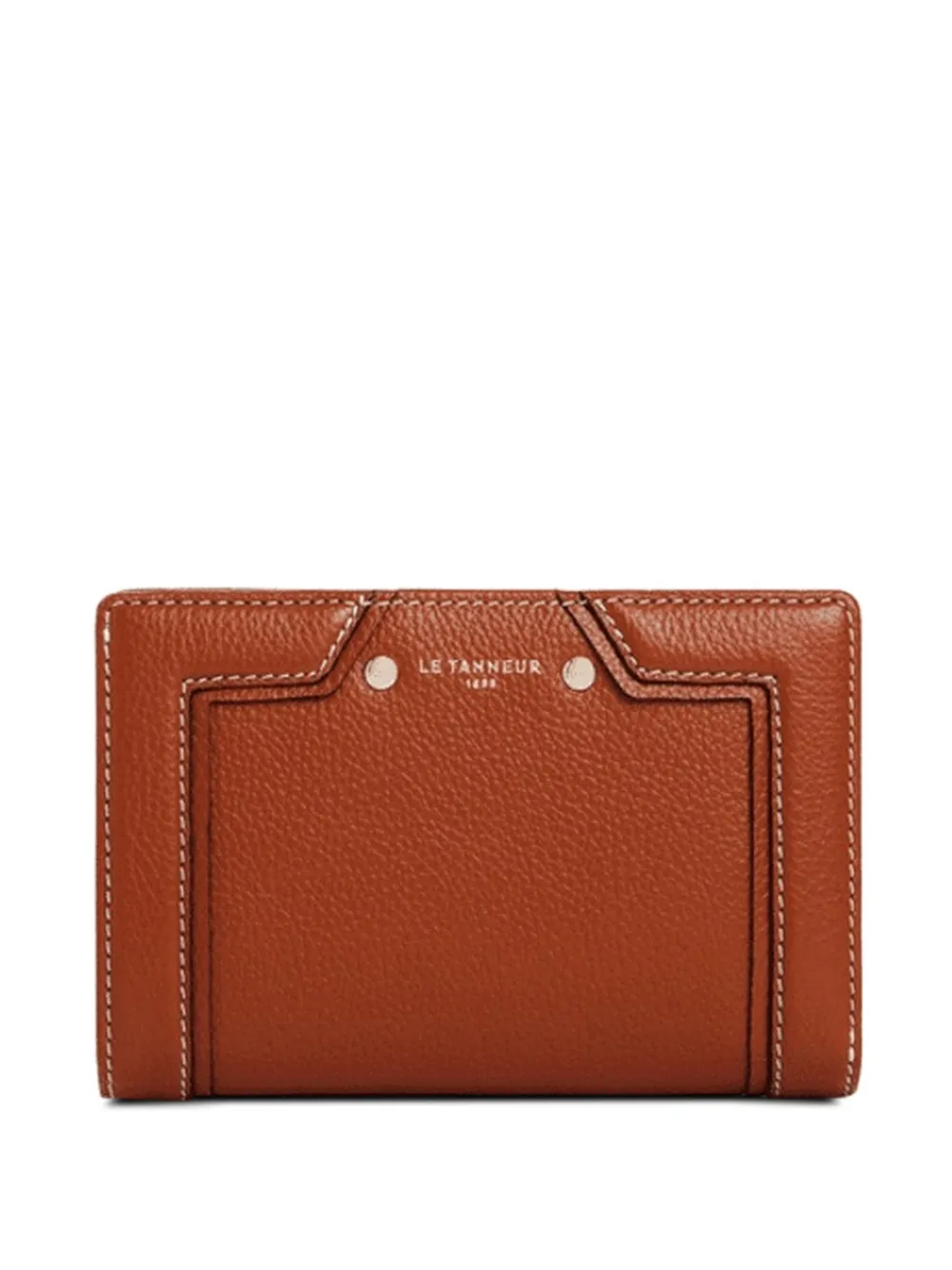 Le Tanneur grained leather wallet - Marrone