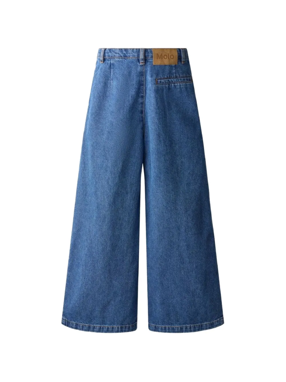 Molo Aeisha geplooide jeans met wijde pijpen Blauw