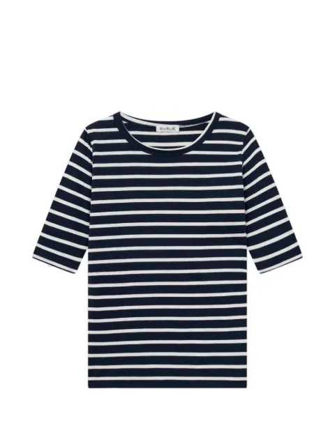 SoSUE Sailor striped elbow-sleeve T-shirt