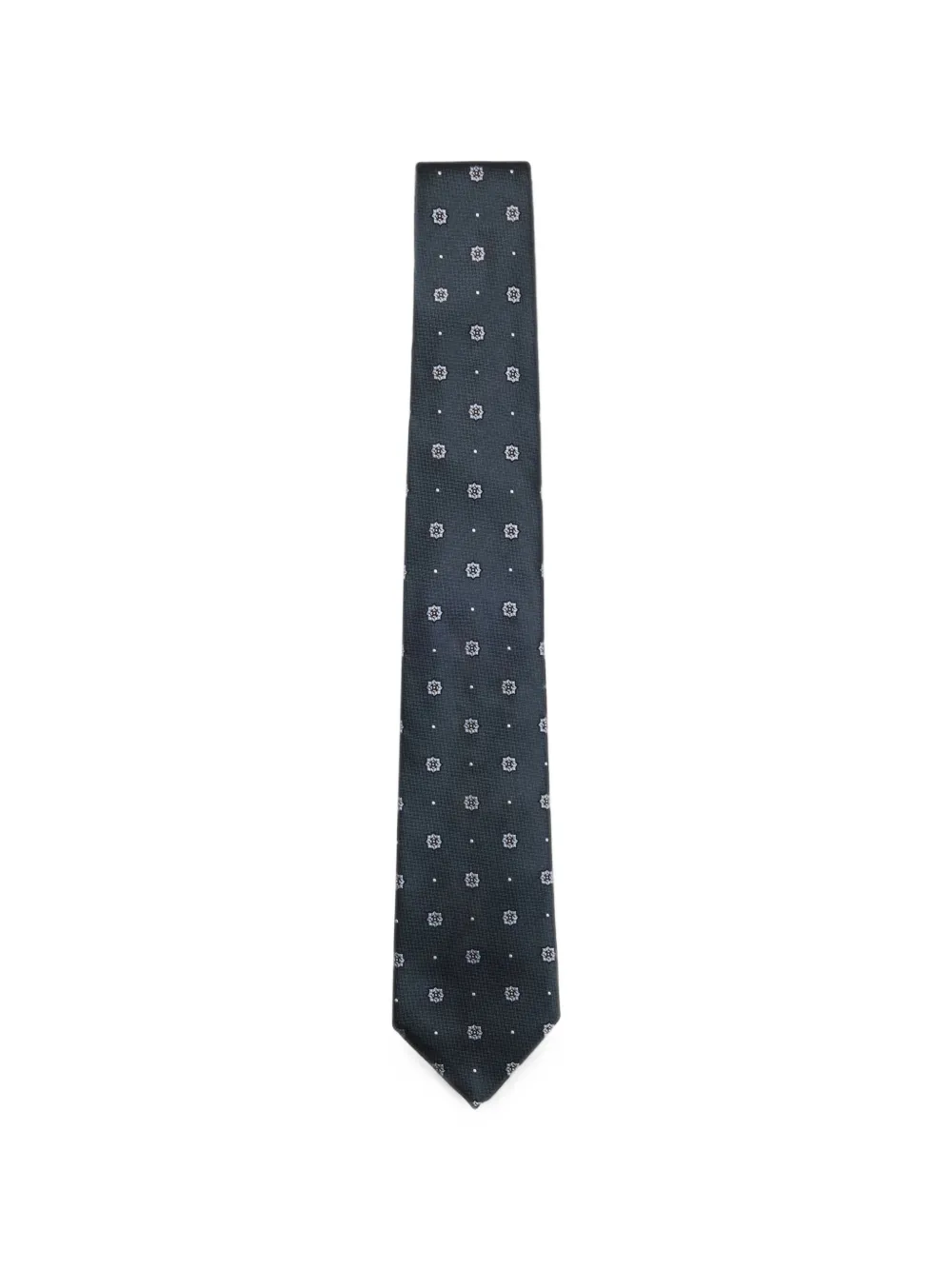 BOSS silk tie with jacquard pattern - Blu