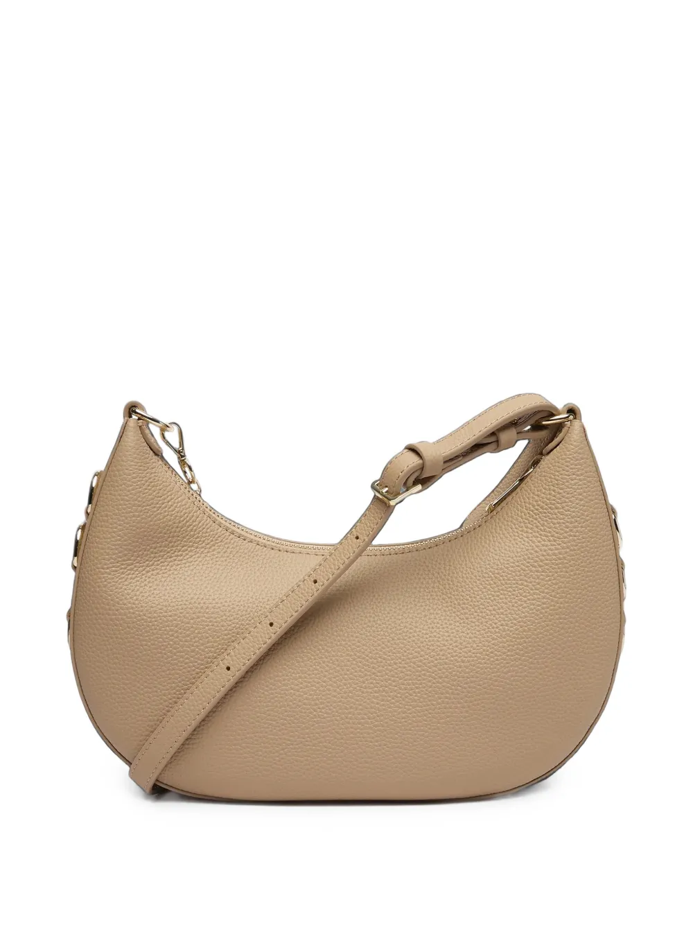 Patrizia Pepe Leren schoudertas Beige
